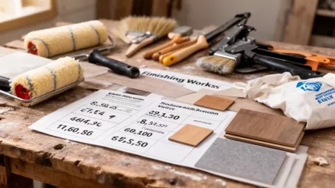 Cennik robót wykończeniowych kielce