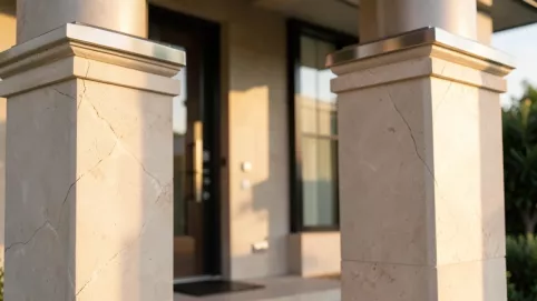 Filary przed domem wykończenie